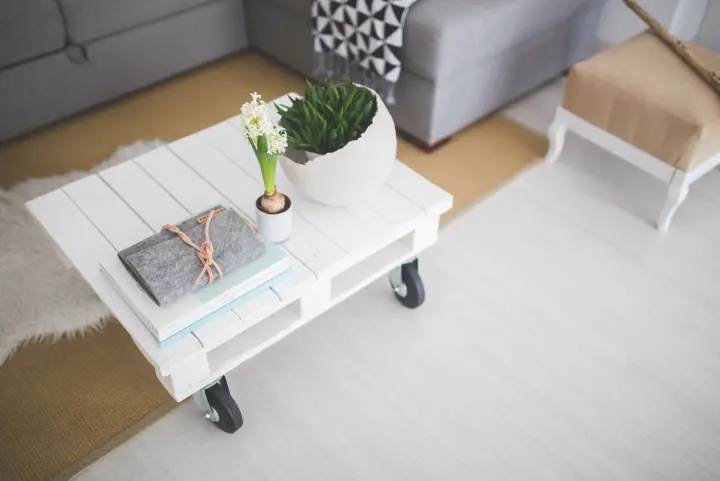 Détail d’un projet en bois de palette